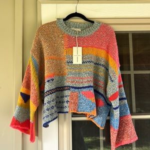 MOON & MADISON • new w/ tags sweater • bright and colorful!! • size large •